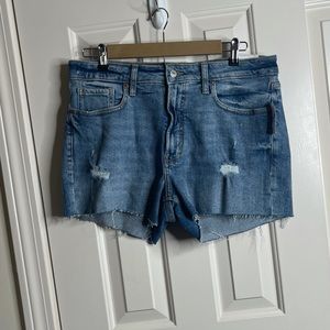 Old Navy High Rise O.G. Straight Cut off Shorts Smooth Pockets!